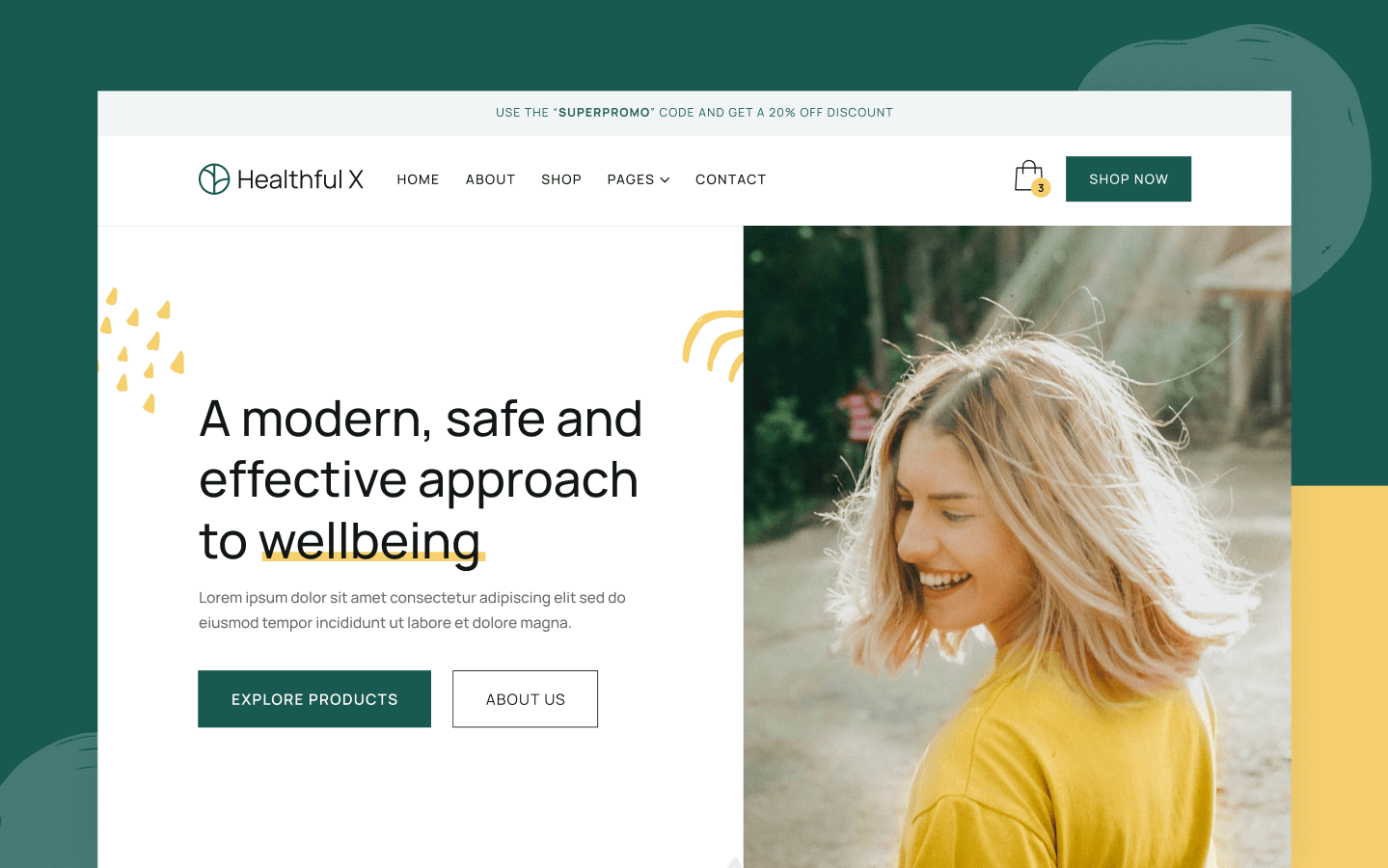 Health & Wellness Store Webflow Template
