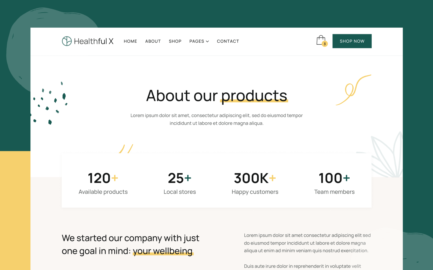 Healthful X Webflow Template