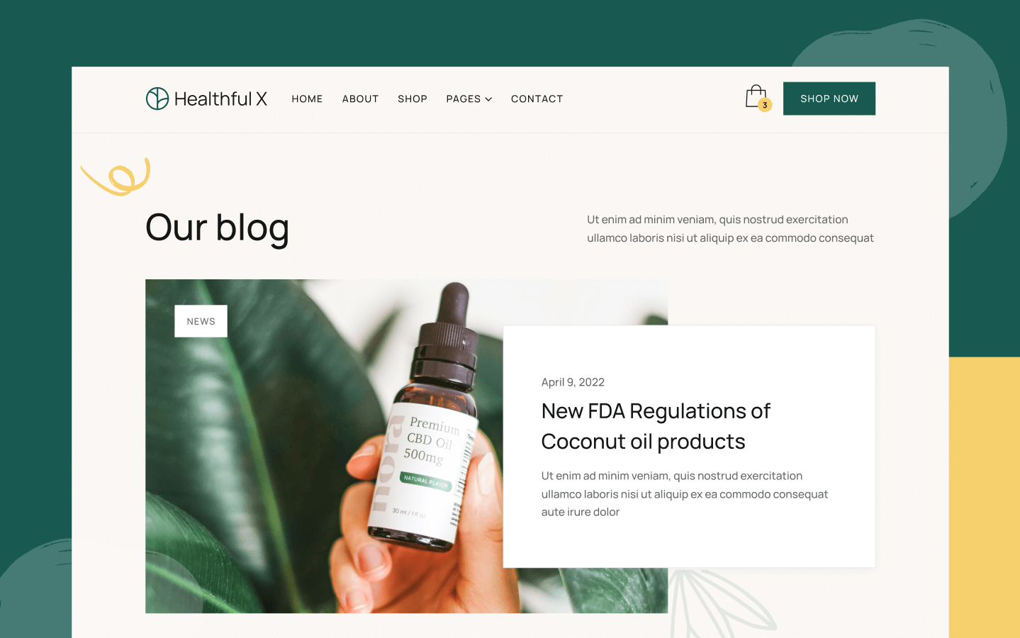 Healthful X Webflow Template
