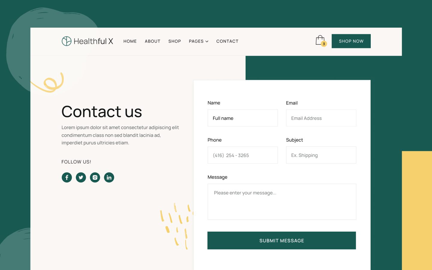 Healthful X Webflow Template