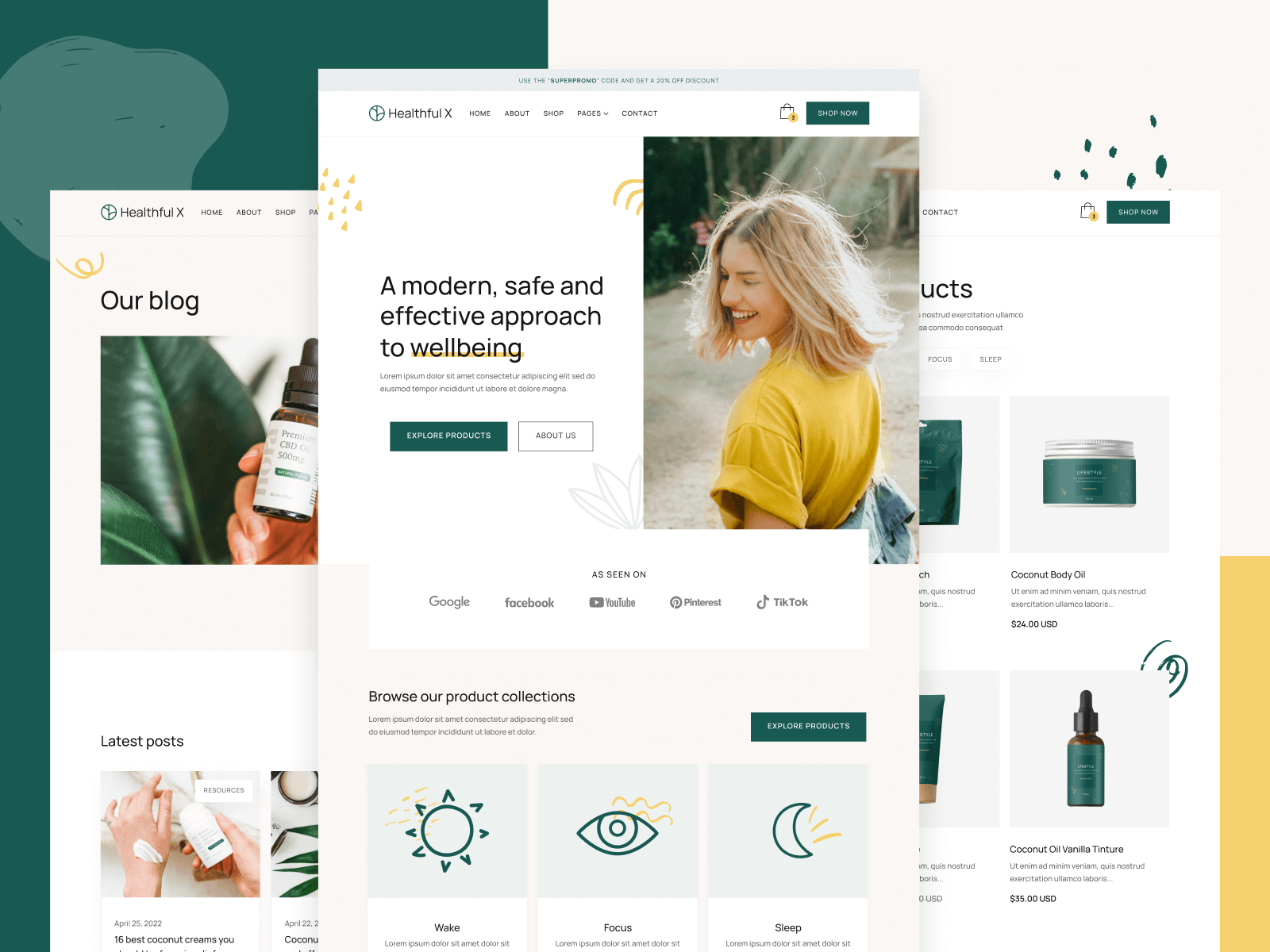 Holistic Shop Webflow Template