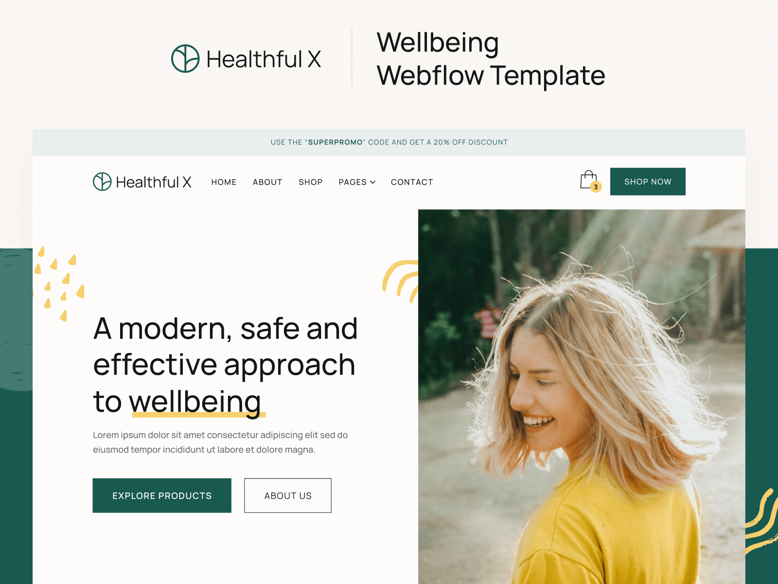 Nature Shop Webflow Template