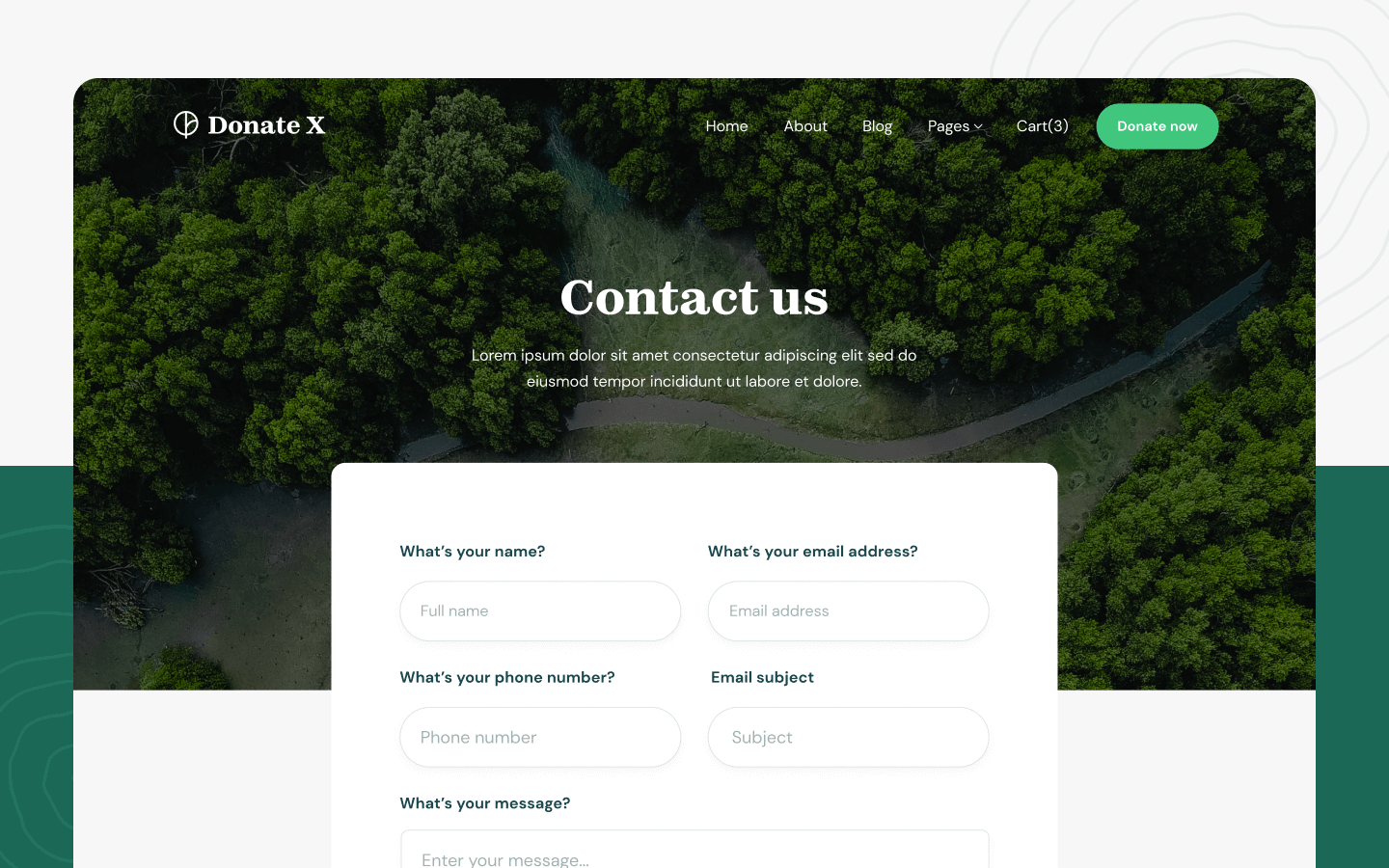Donation X Webflow Template