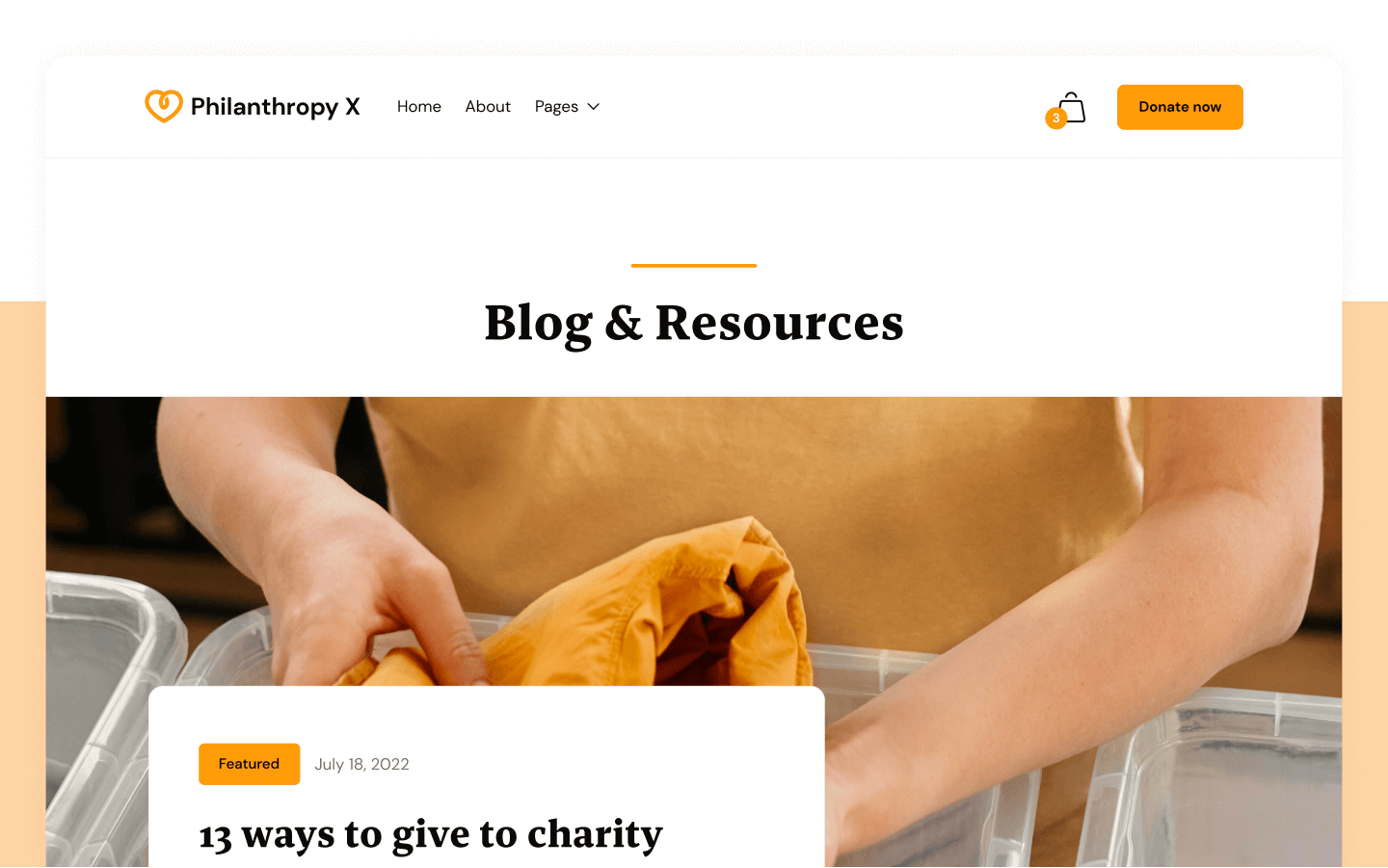 Philanthropy X Webflow Template
