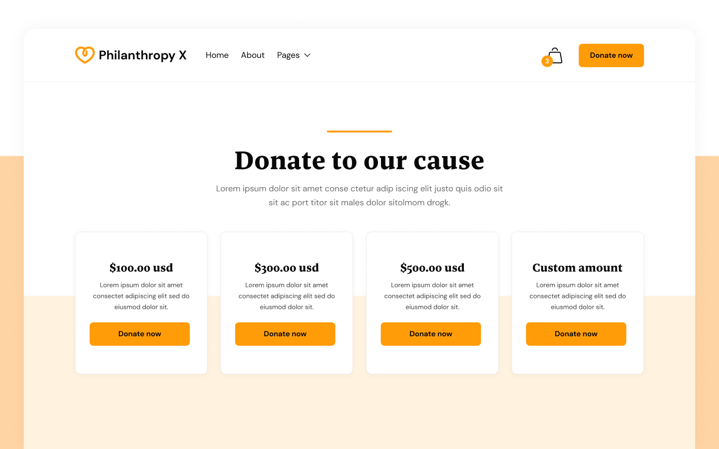 Philanthropy X Webflow Template