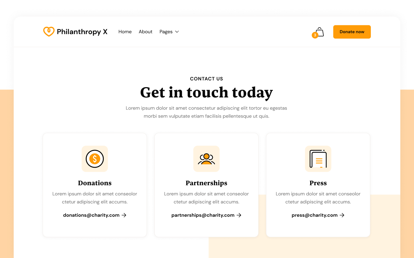 Philanthropy X Webflow Template