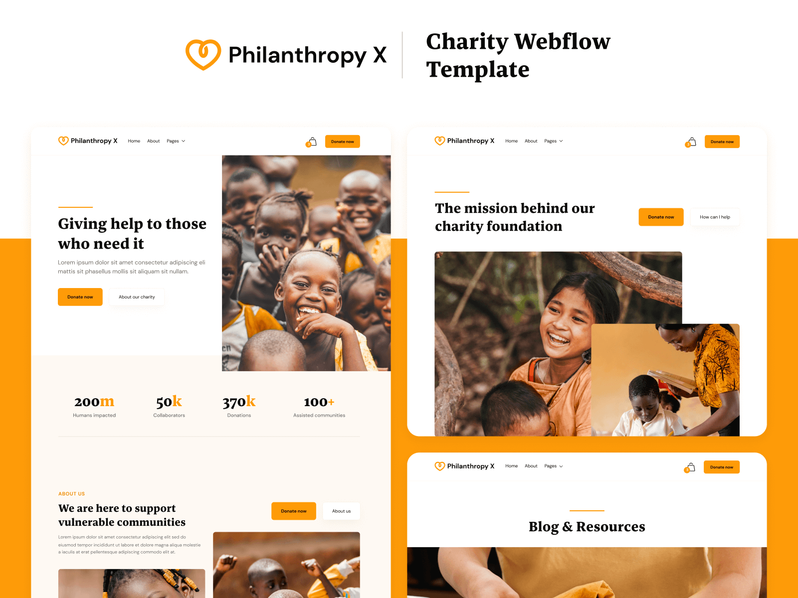 Charity Webflow Template