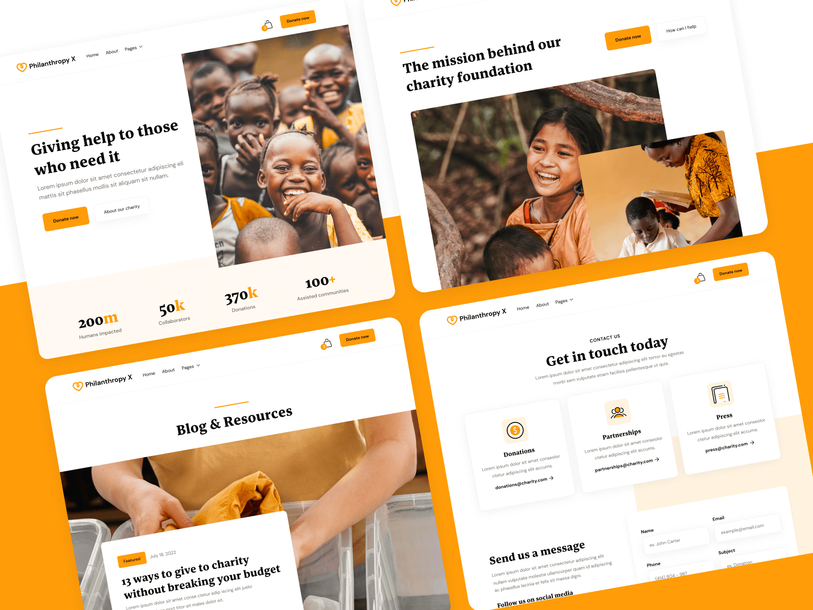 Nonprofit Charity Webflow Theme