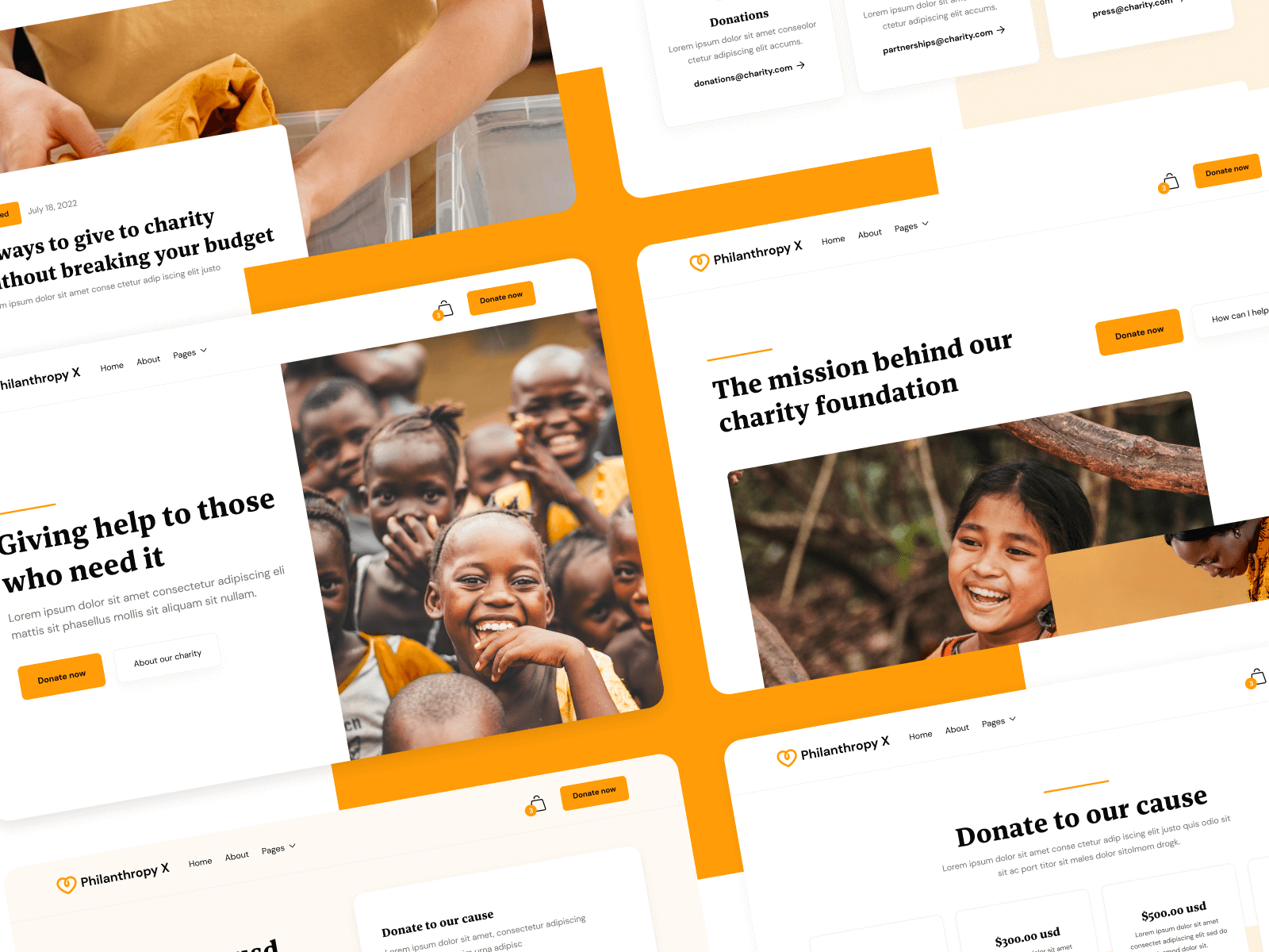 Philanthropy Charities Webflow Template