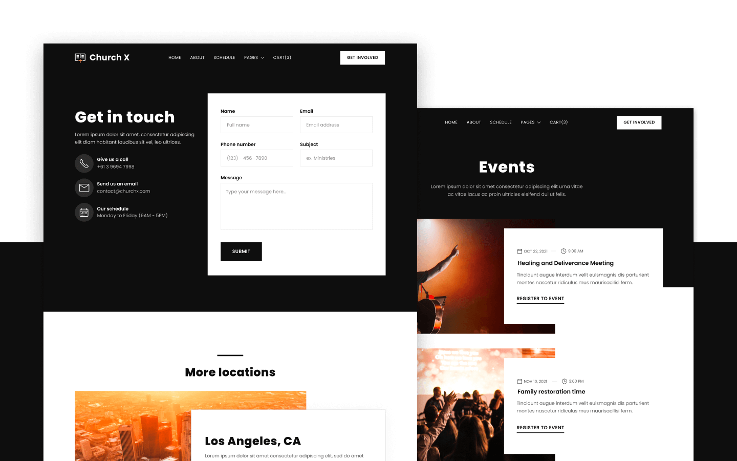 Church X Webflow Template