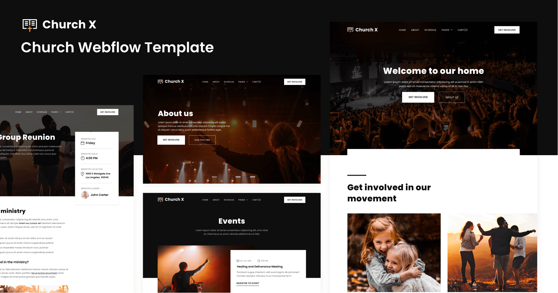 Church X Webflow Template