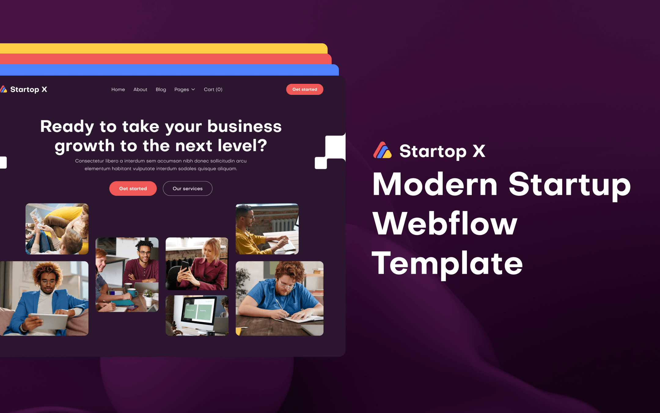 Clean Startup Webflow Template