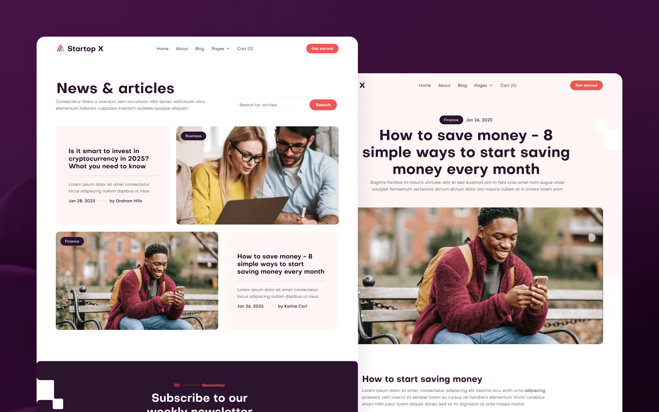 Startop X - Clean Startup Webflow Template