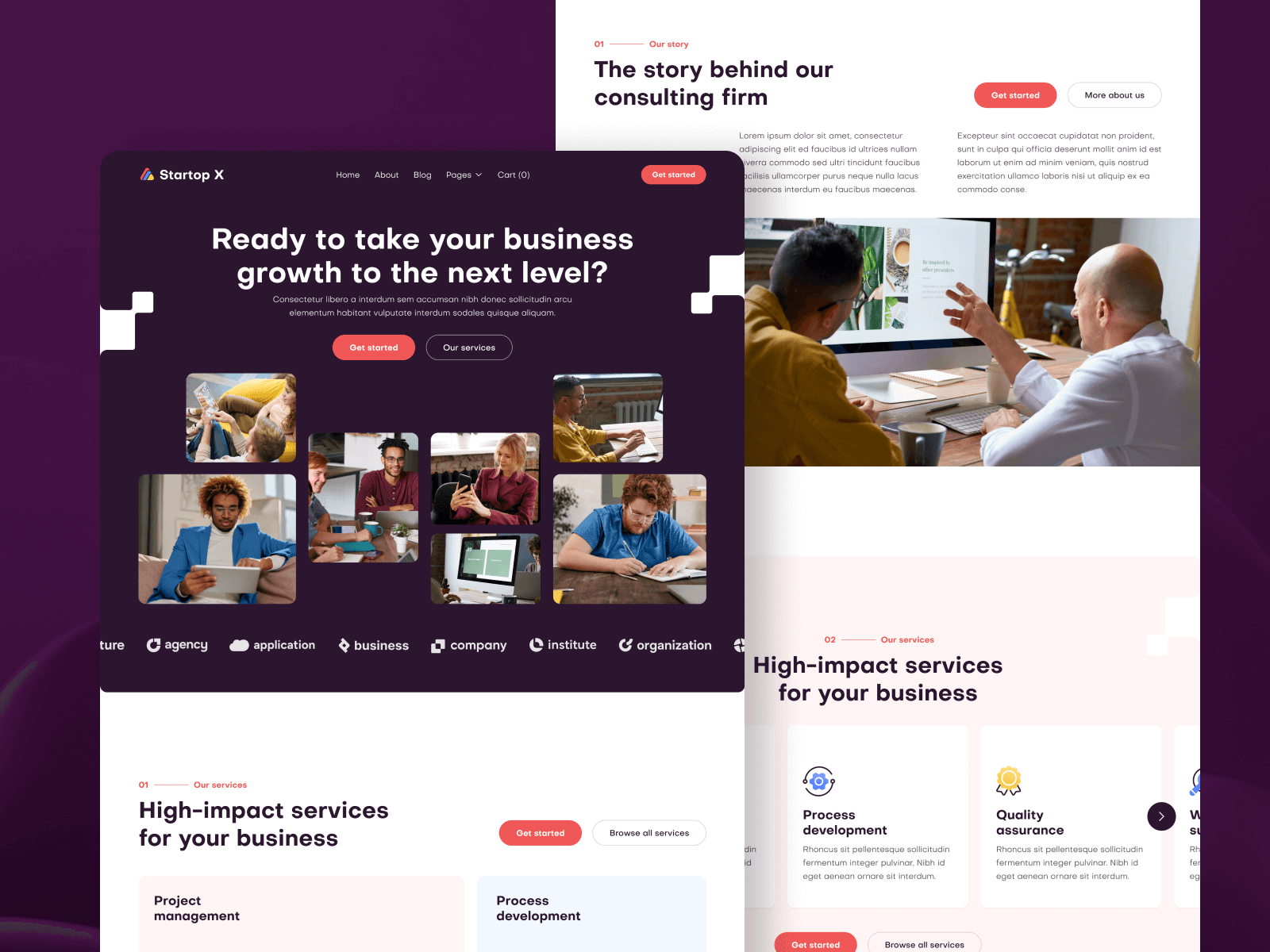 Clean Startup Webflow Template