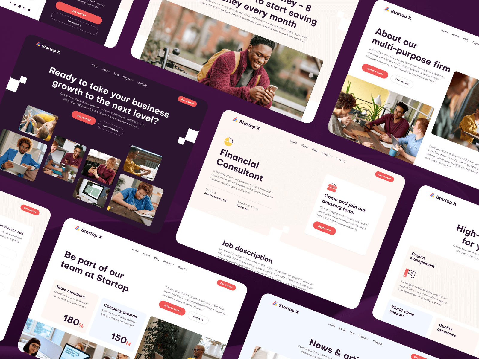 Modern Startup Webflow Theme