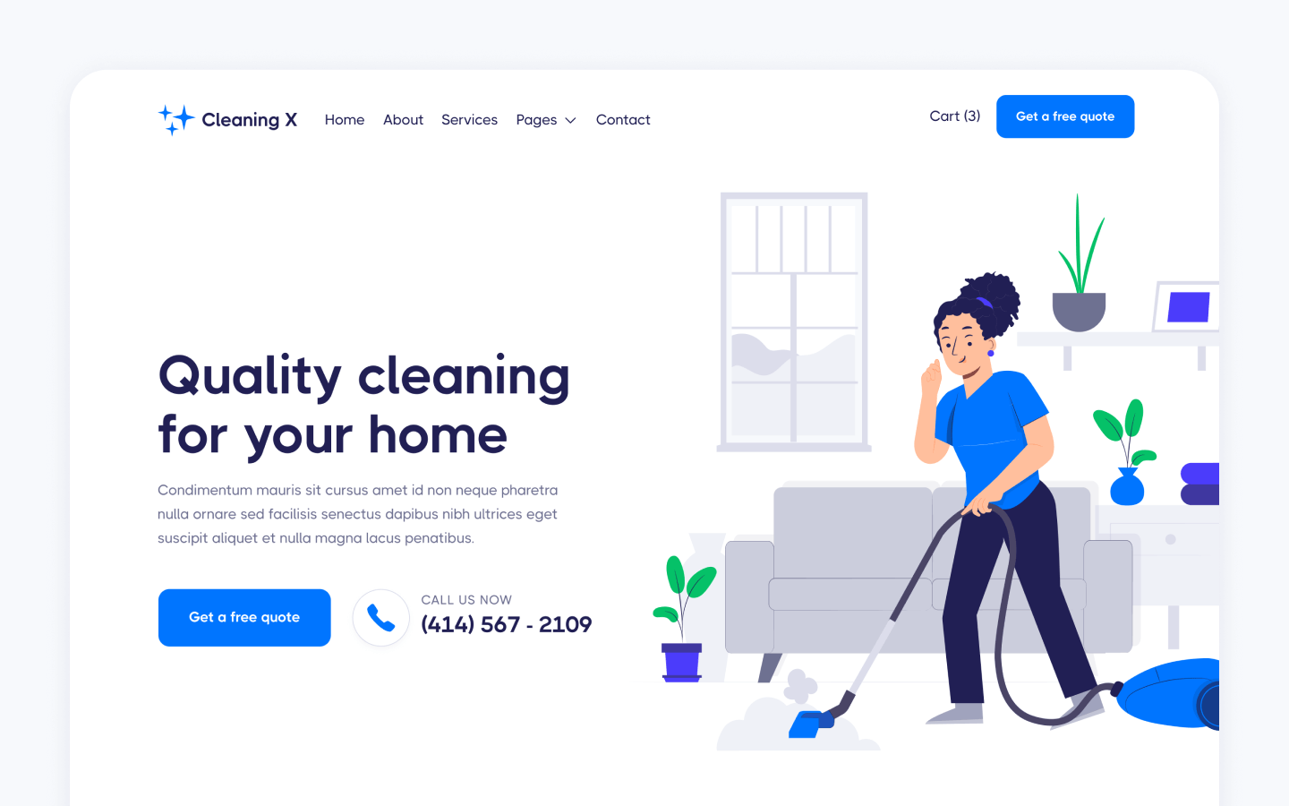 Cleaning Services Webflow Template