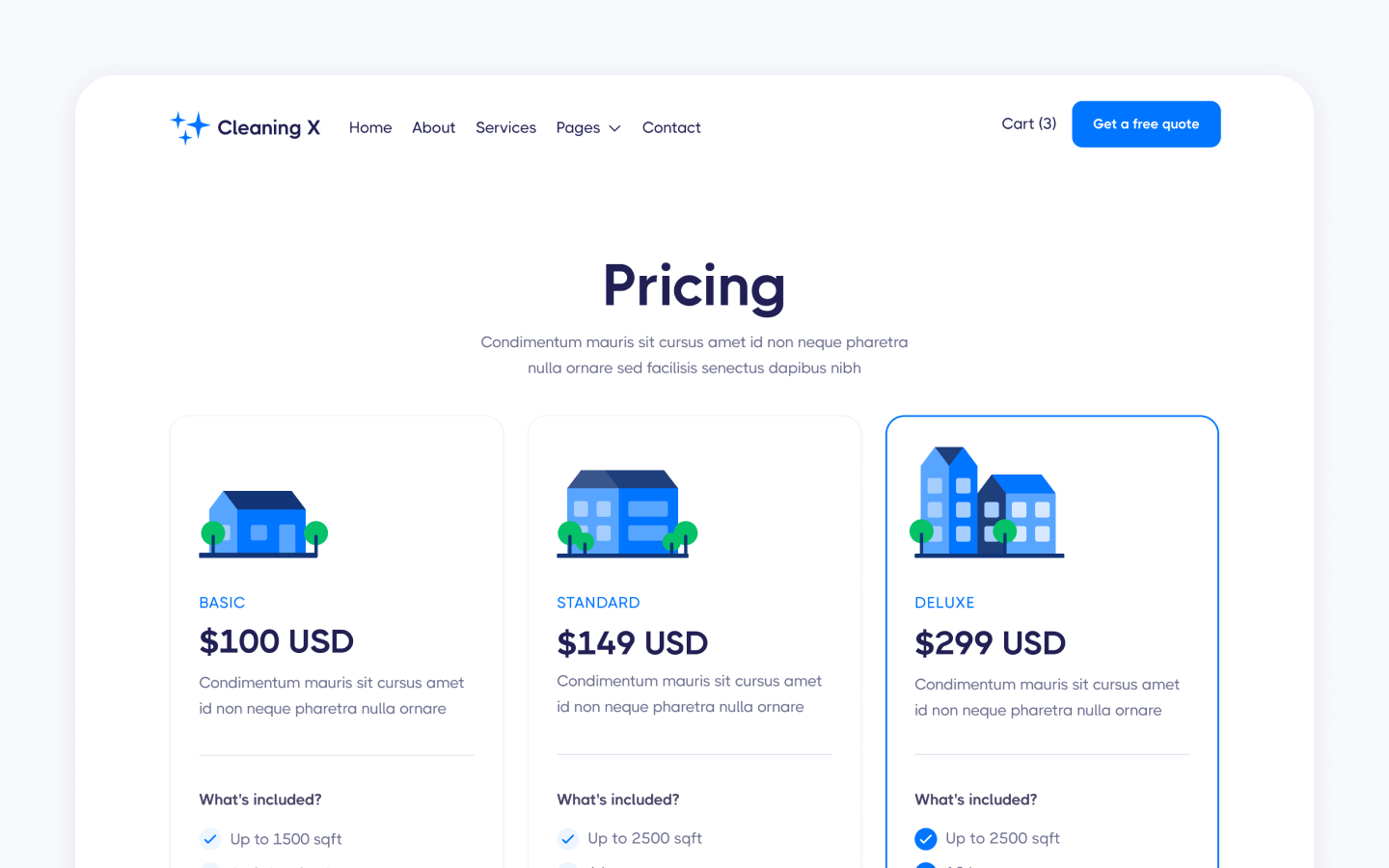 Cleaning X Webflow Template