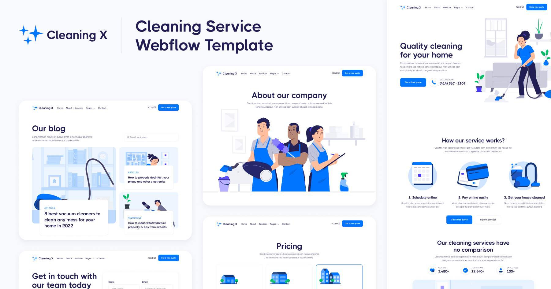 Cleaning Service Webflow Template