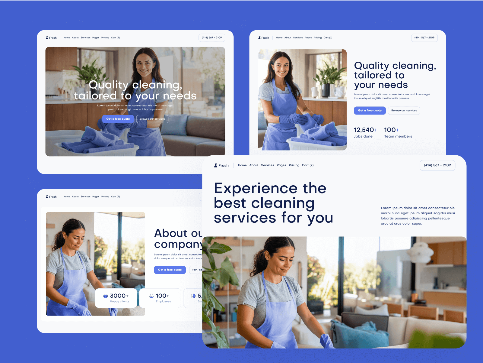 Cleaning Services Webflow Template