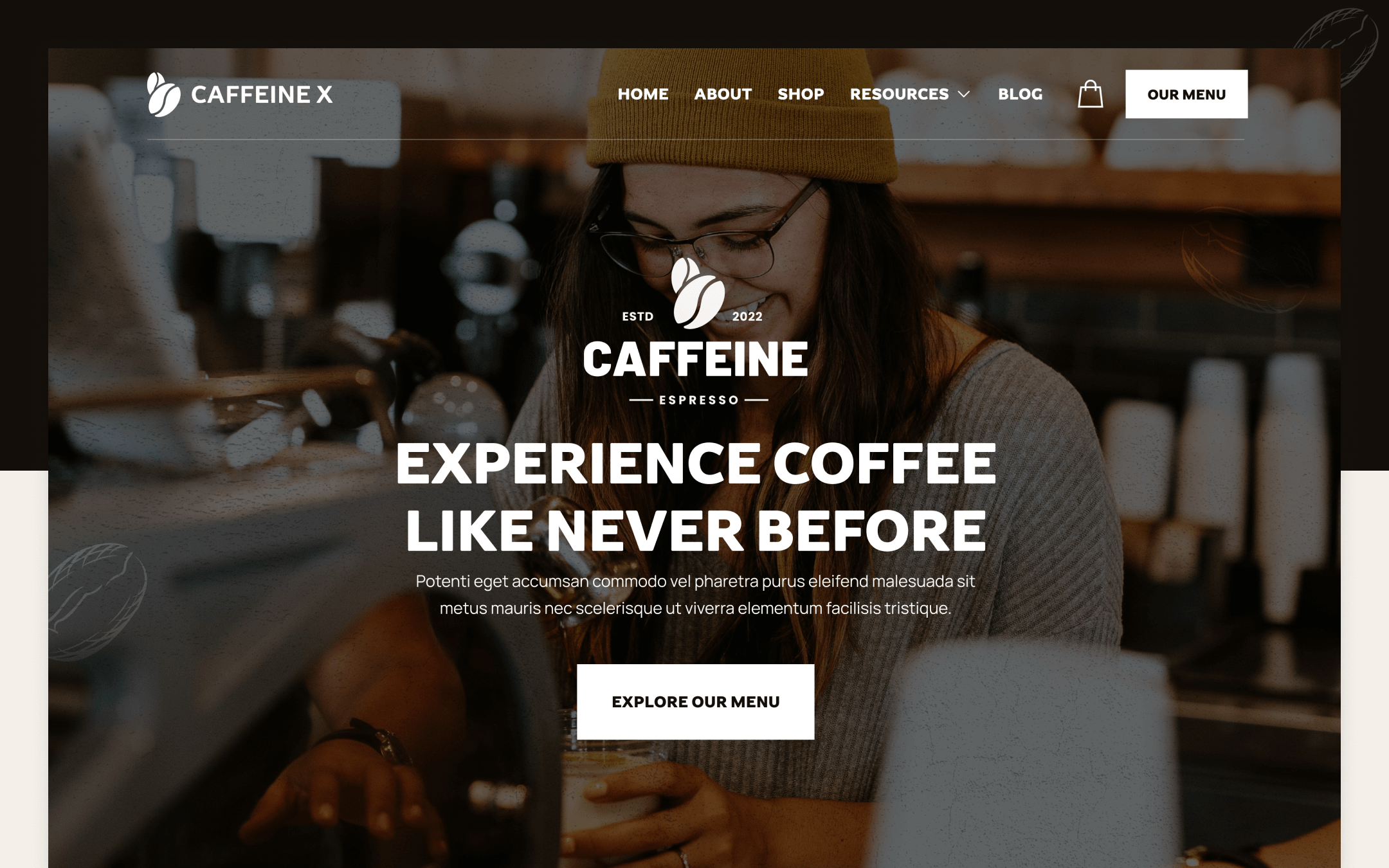 Coffee Shop Webflow Template