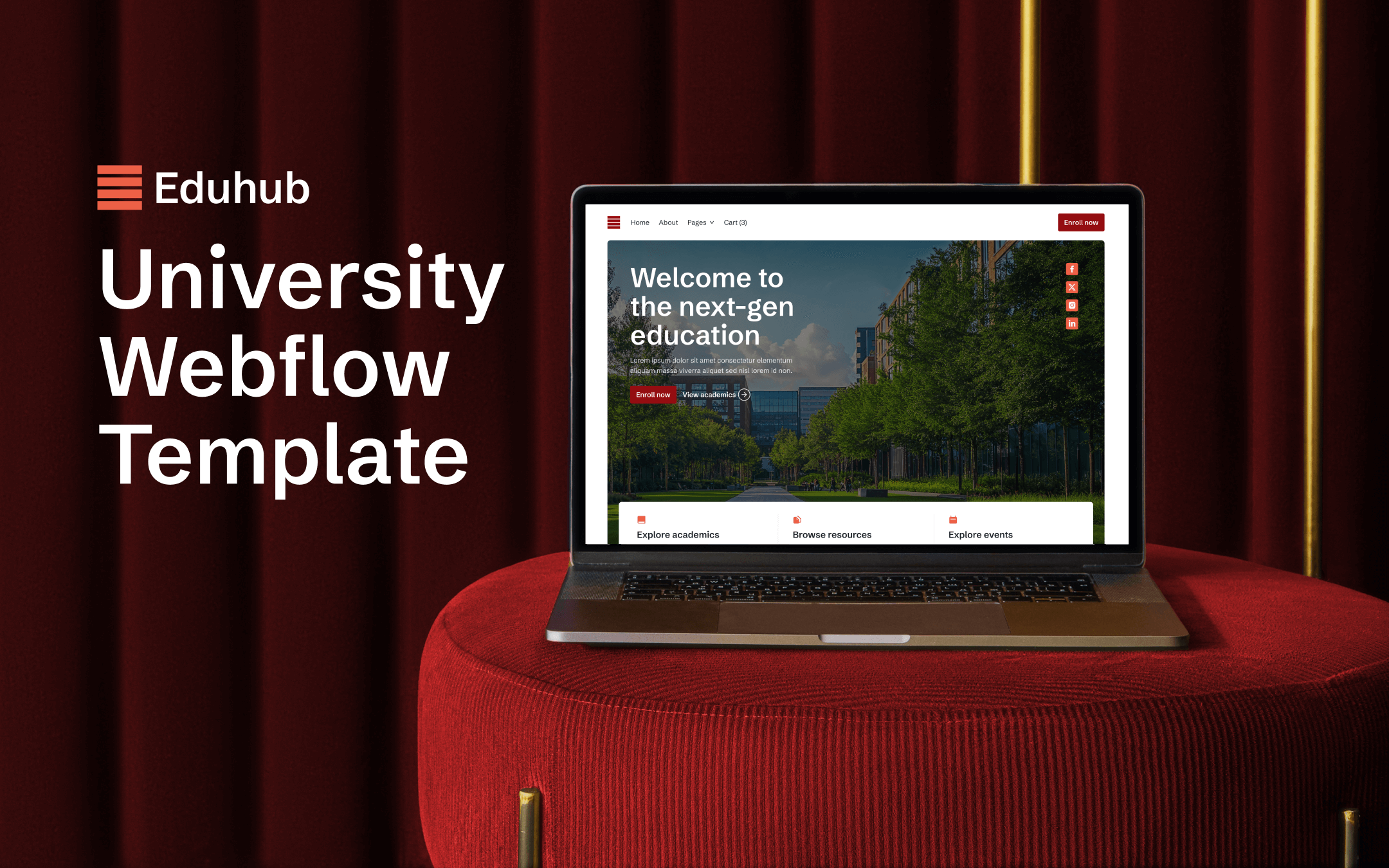 College Webflow Template
