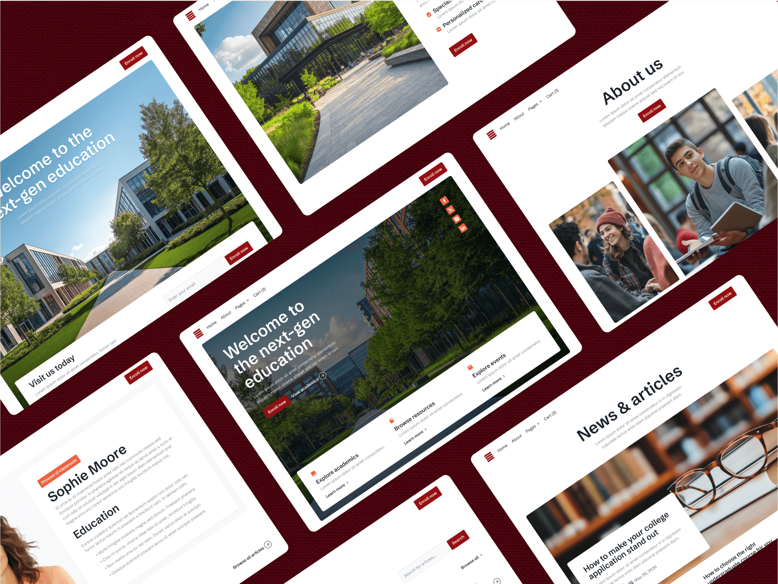 College Webflow Template