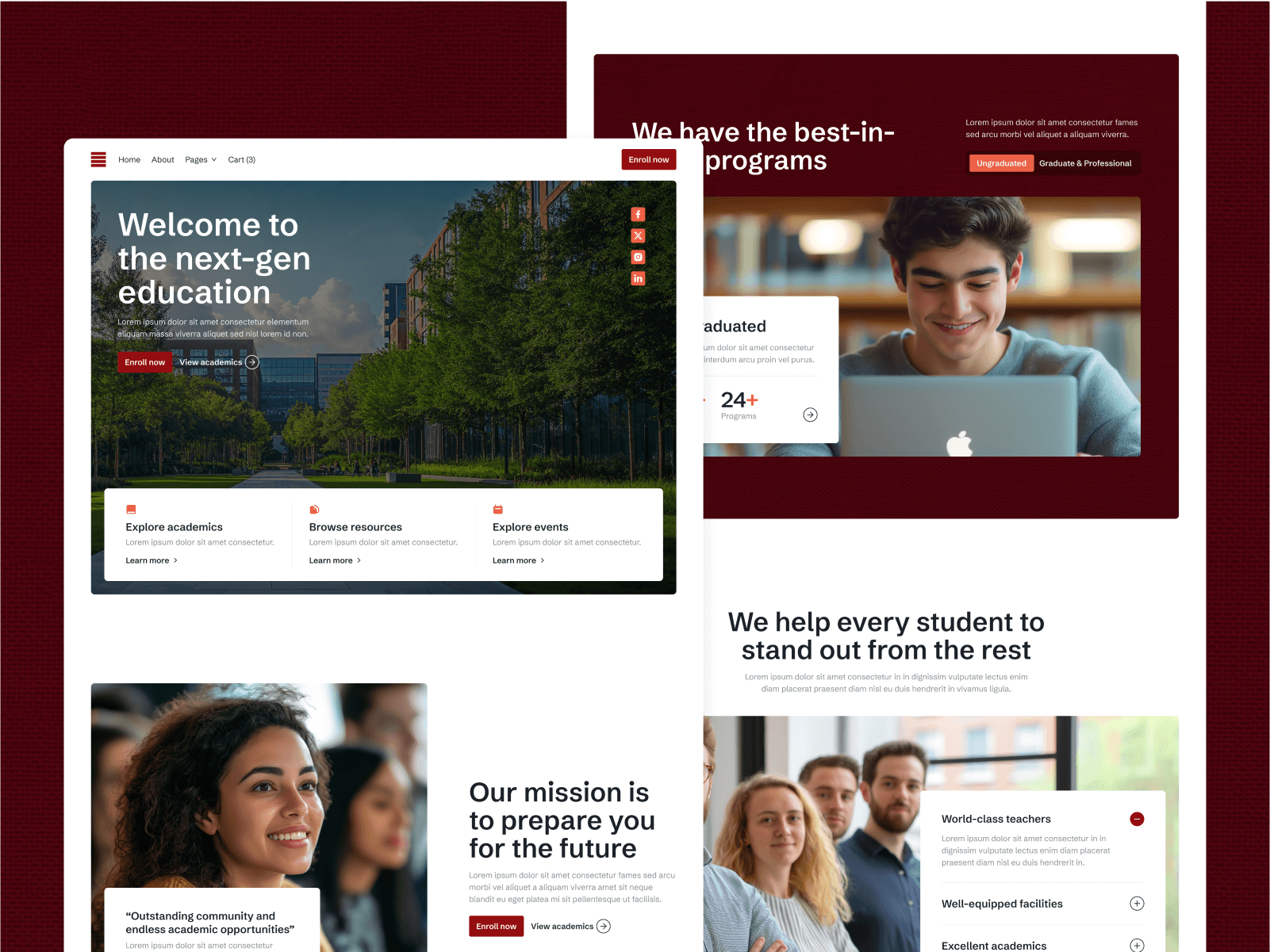 School Webflow Template