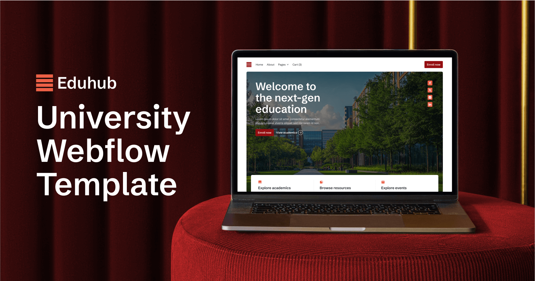 University Webflow Template