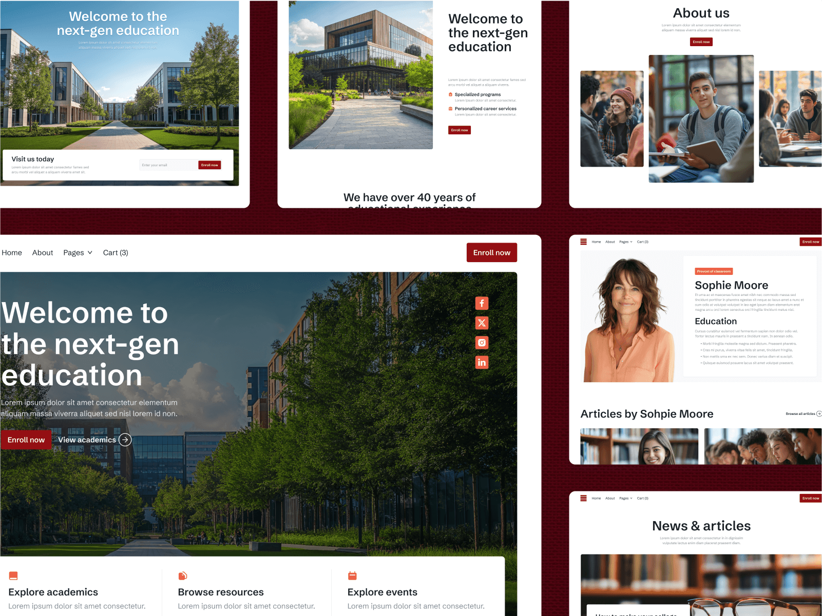 University Webflow Theme