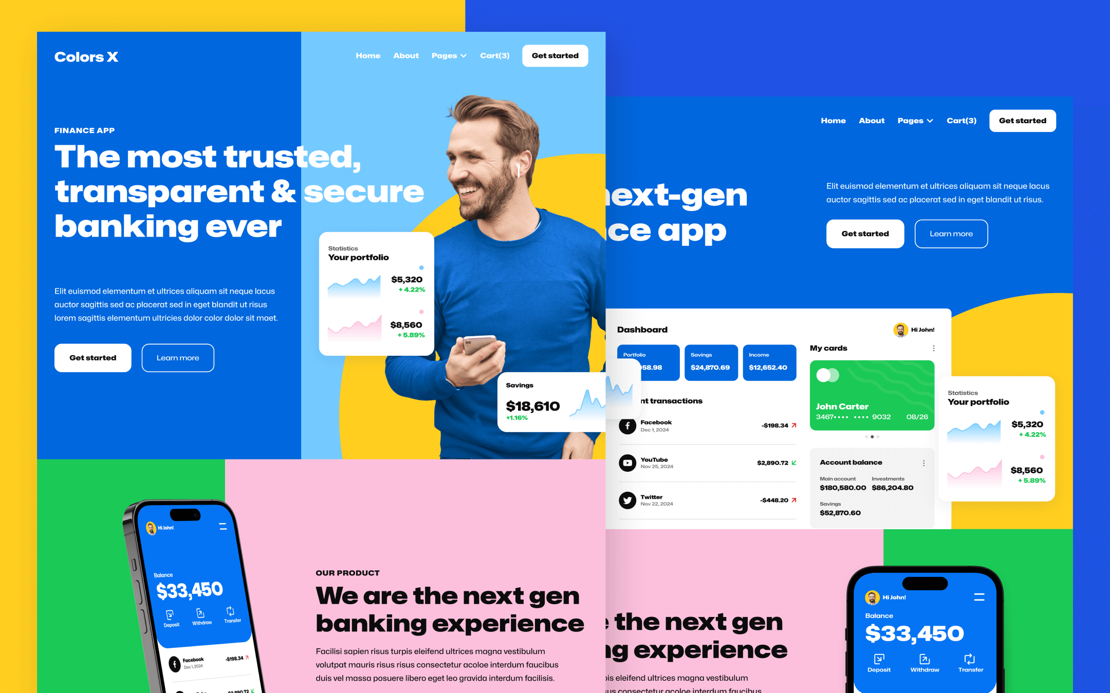 Colors X Webflow Template