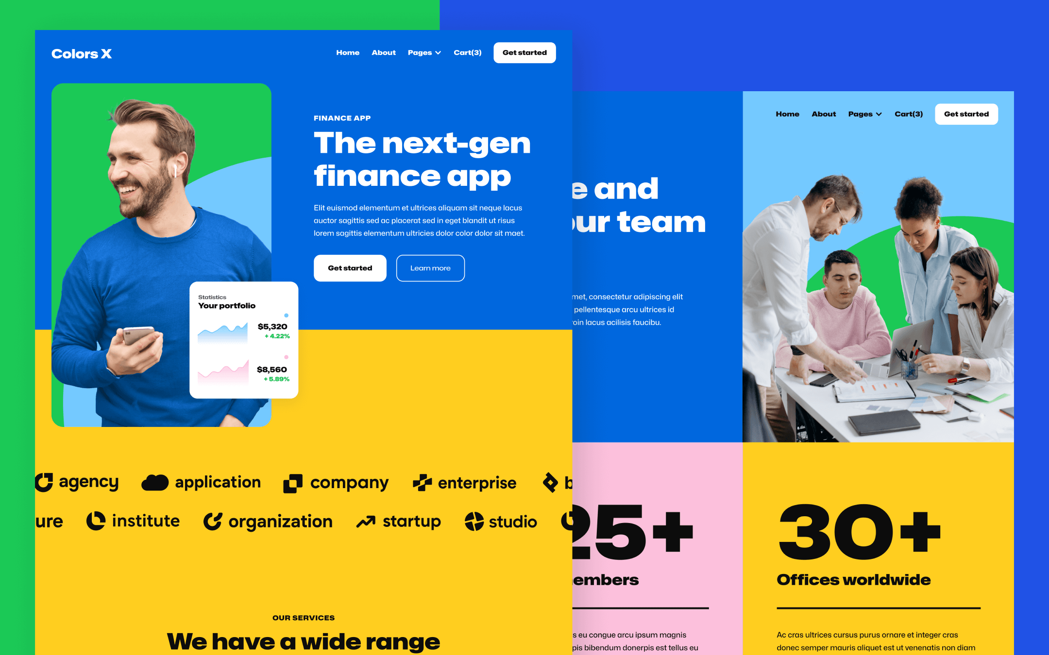 Colors X Webflow Template