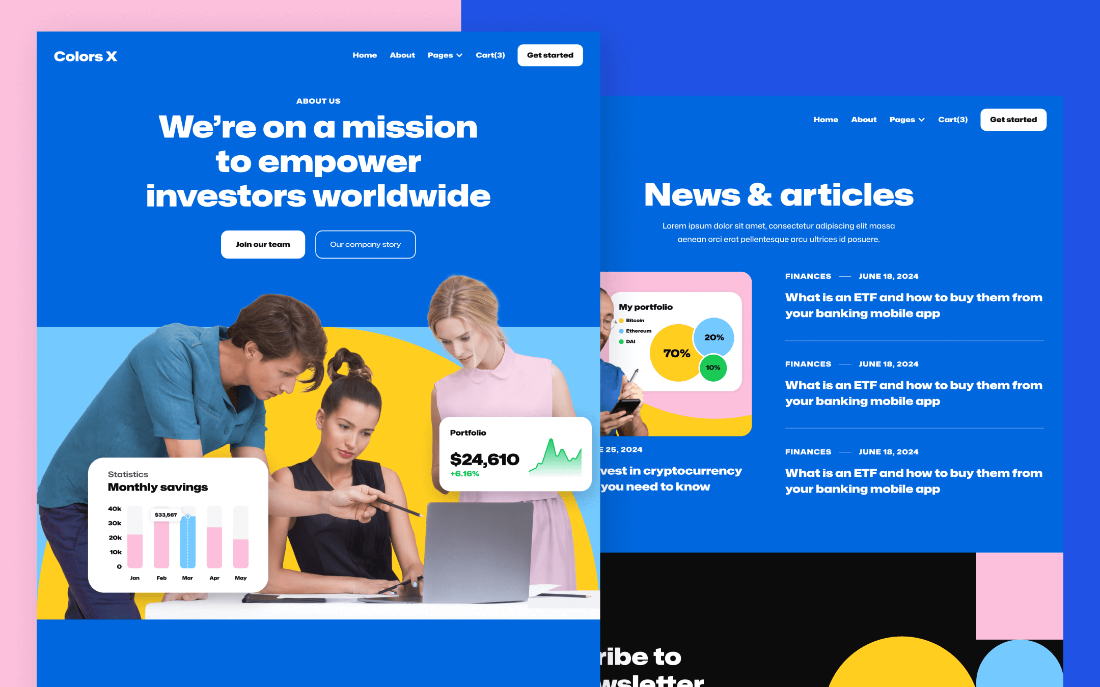 Colors X Webflow Template