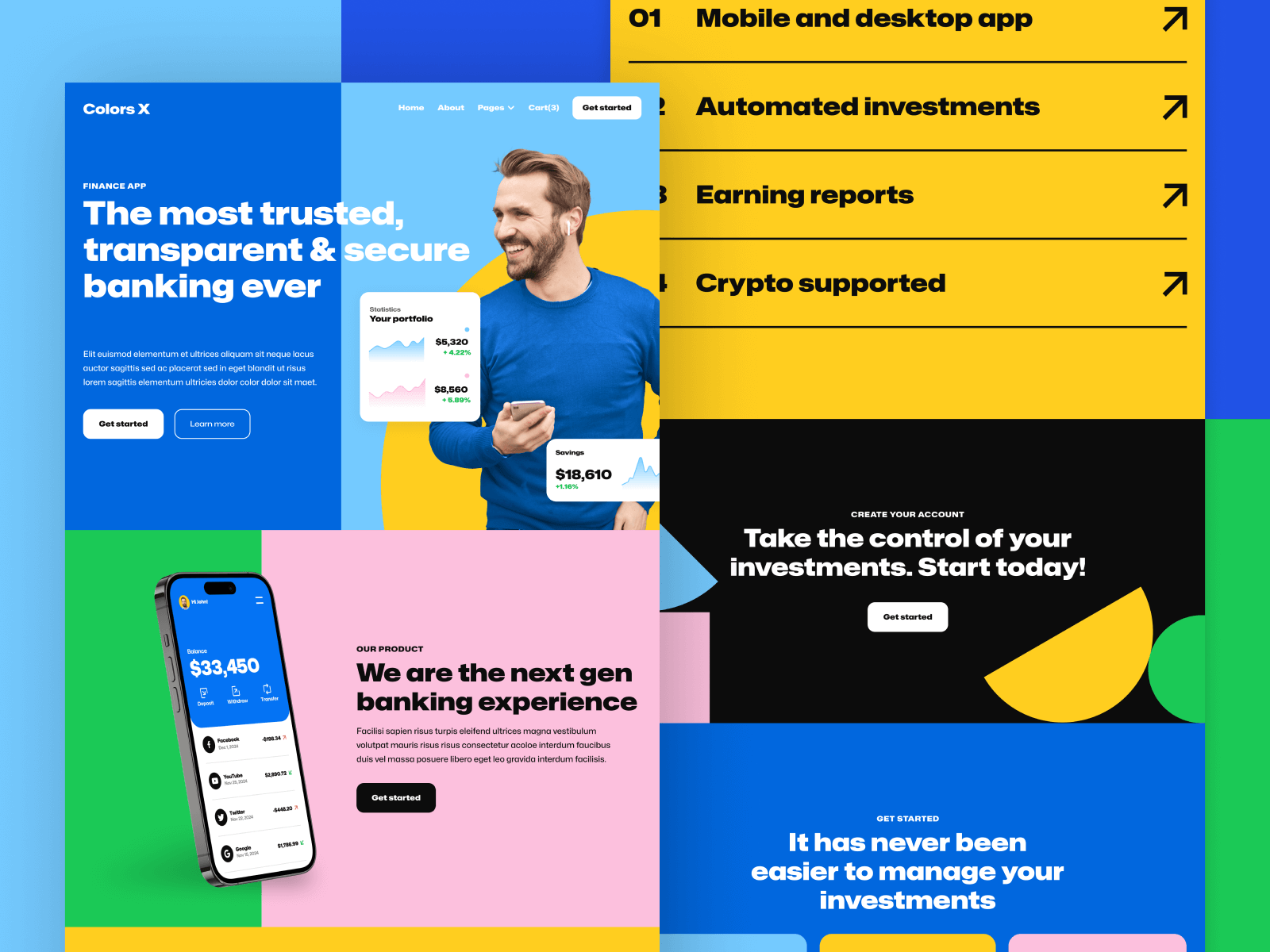 Colorful Company Webflow Template