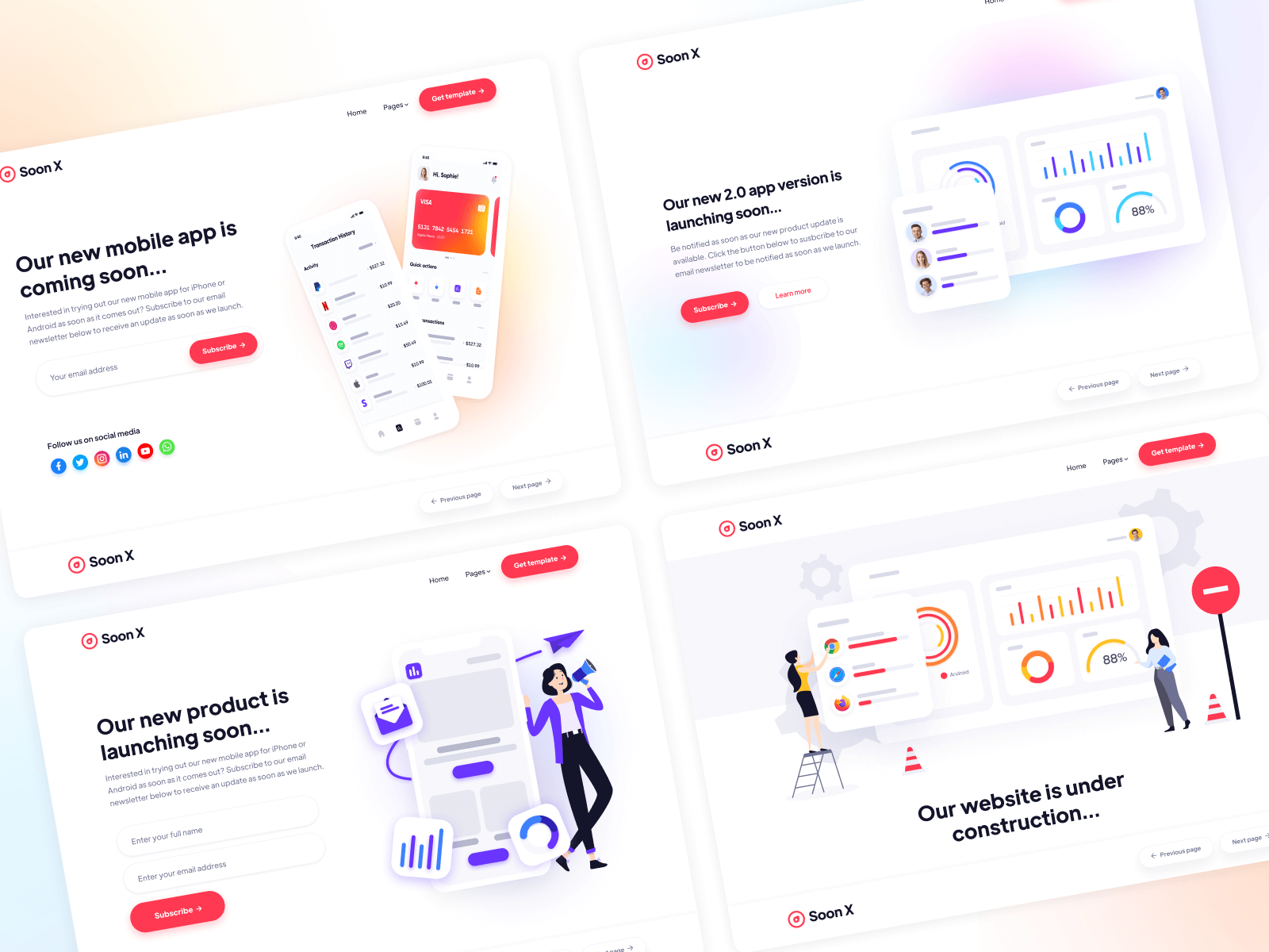 Coming Soon Page Webflow Template