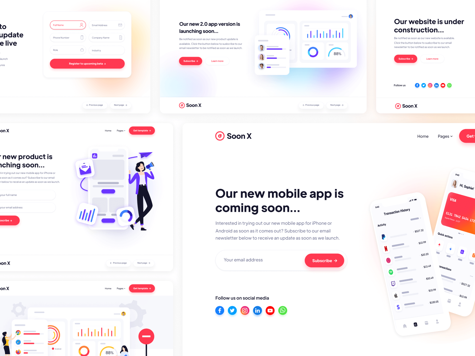 Coming Soon Webflow Theme