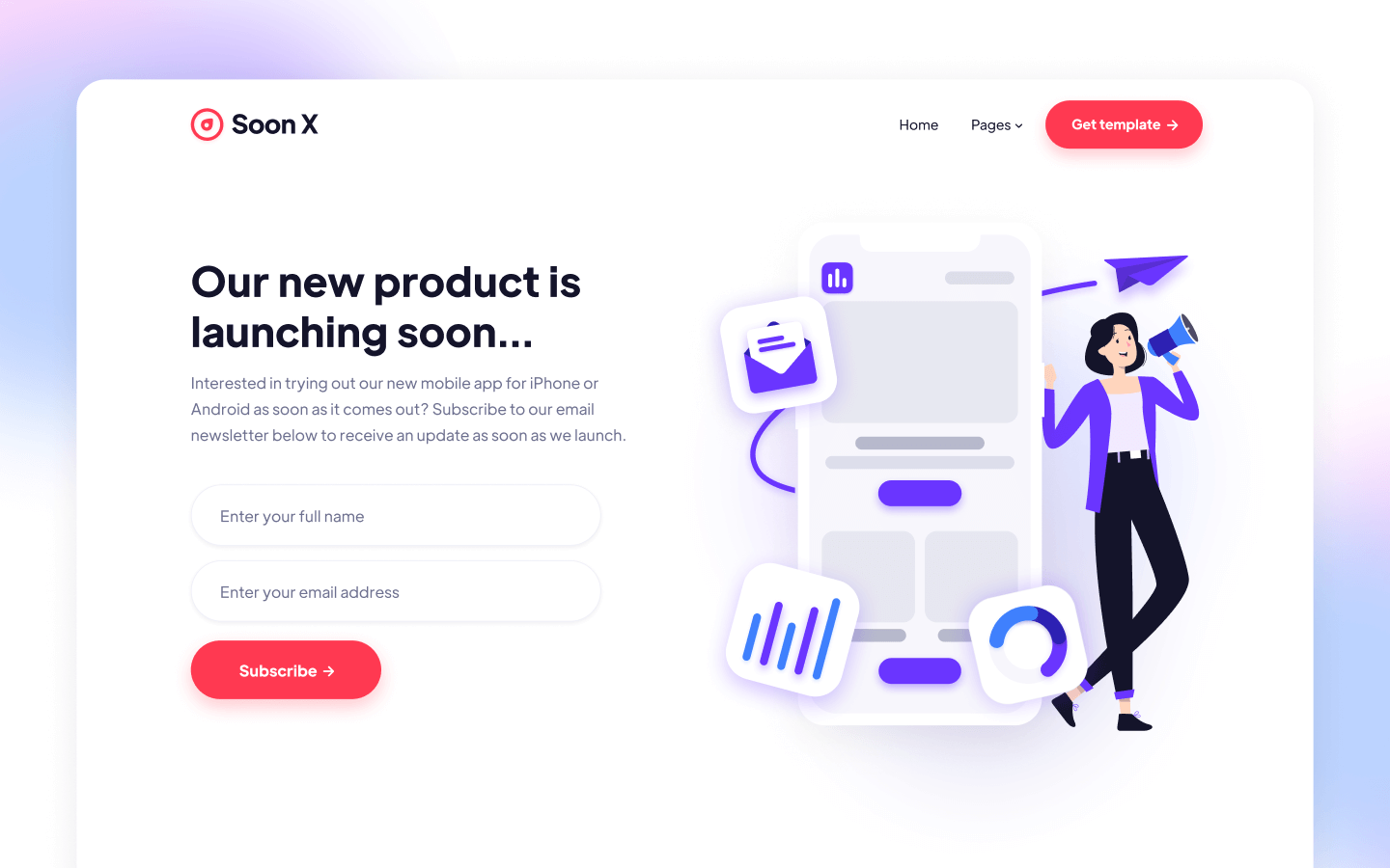 Soon X Webflow Template