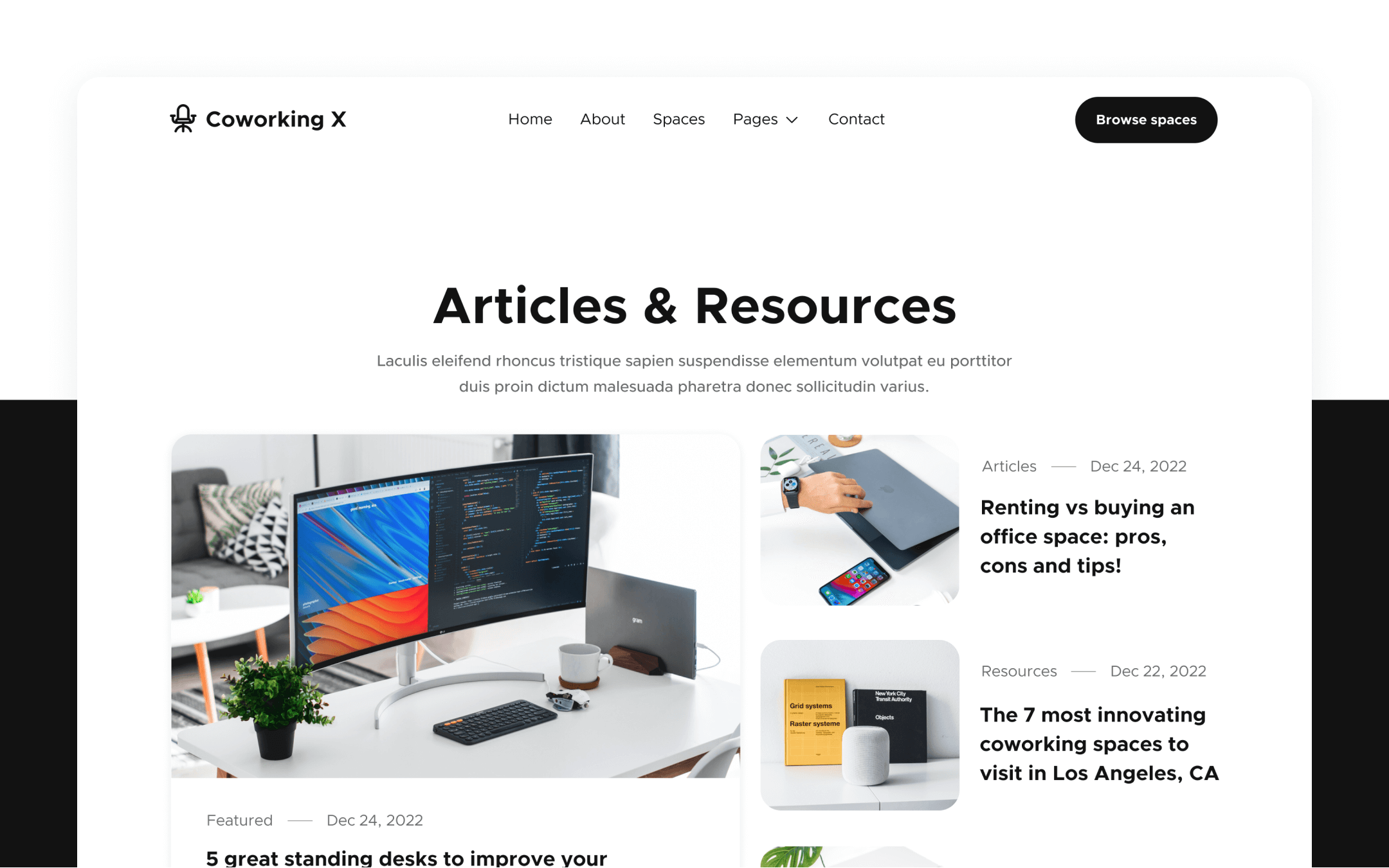 Coworking X Webflow Template
