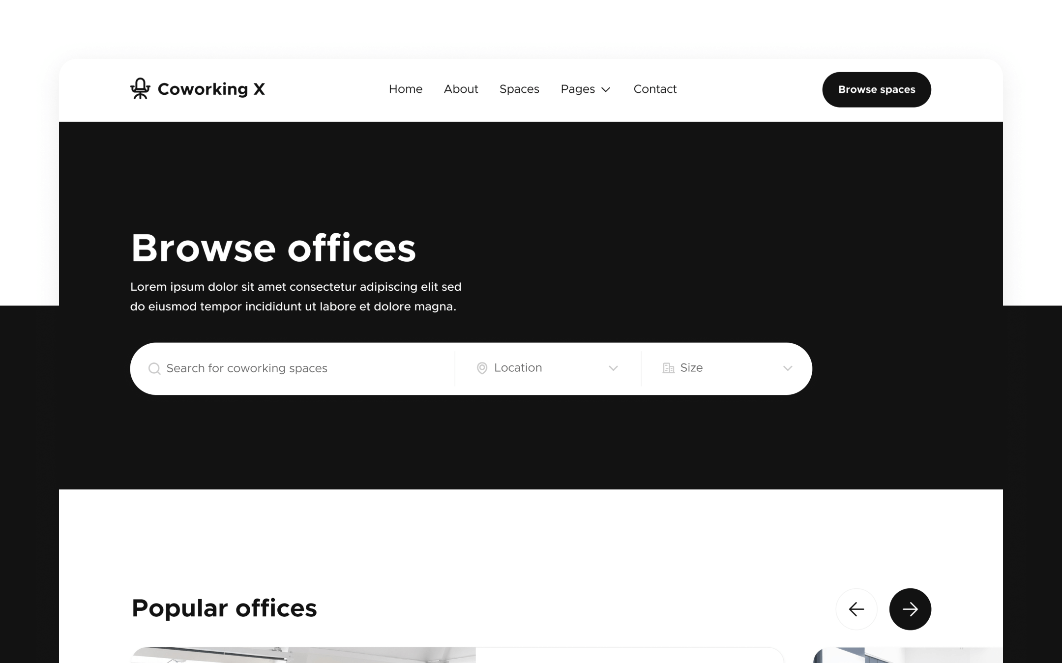 Coworking X Webflow Template