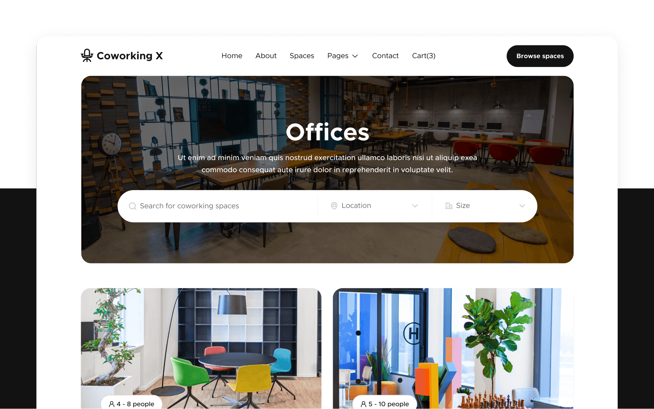 Coworking X Webflow Template