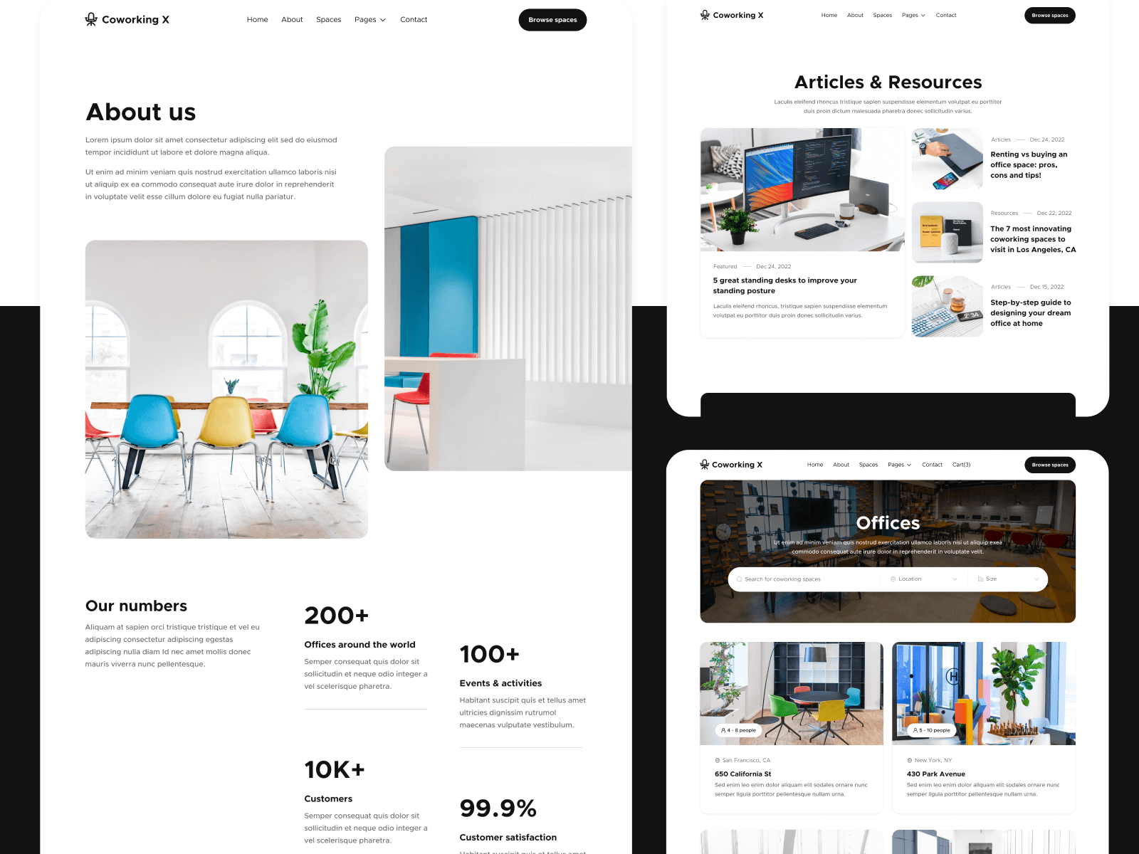 Coworking Marketplace Webflow Template