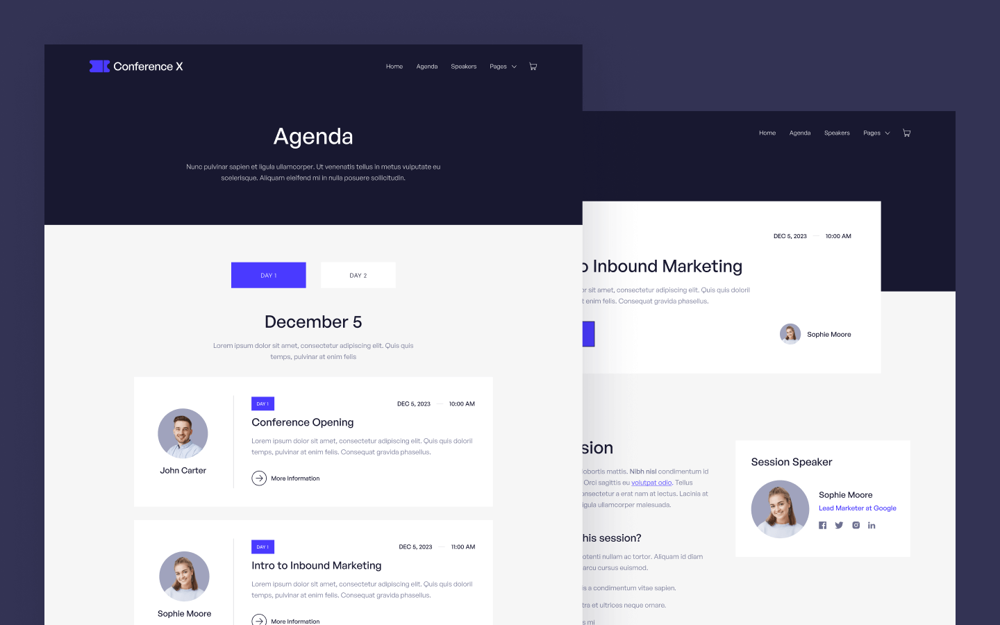 Conference X Webflow Template