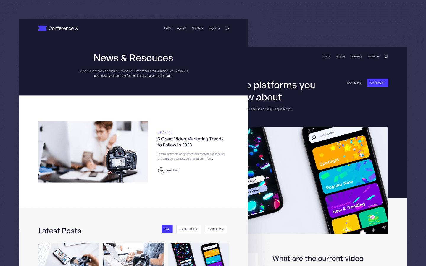 Conference X Webflow Template