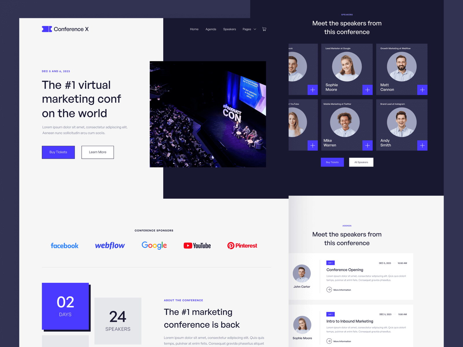 Event Conference Webflow Template