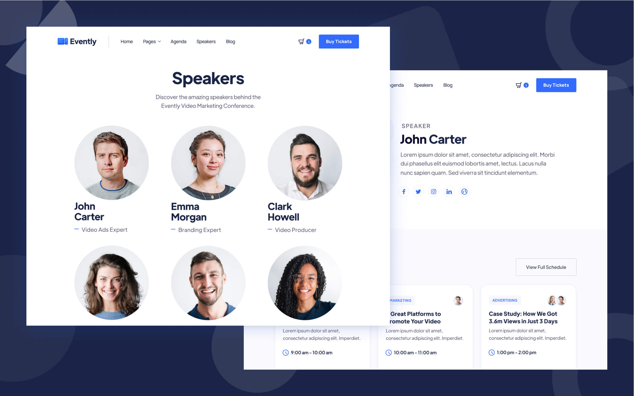 Evently Webflow Template