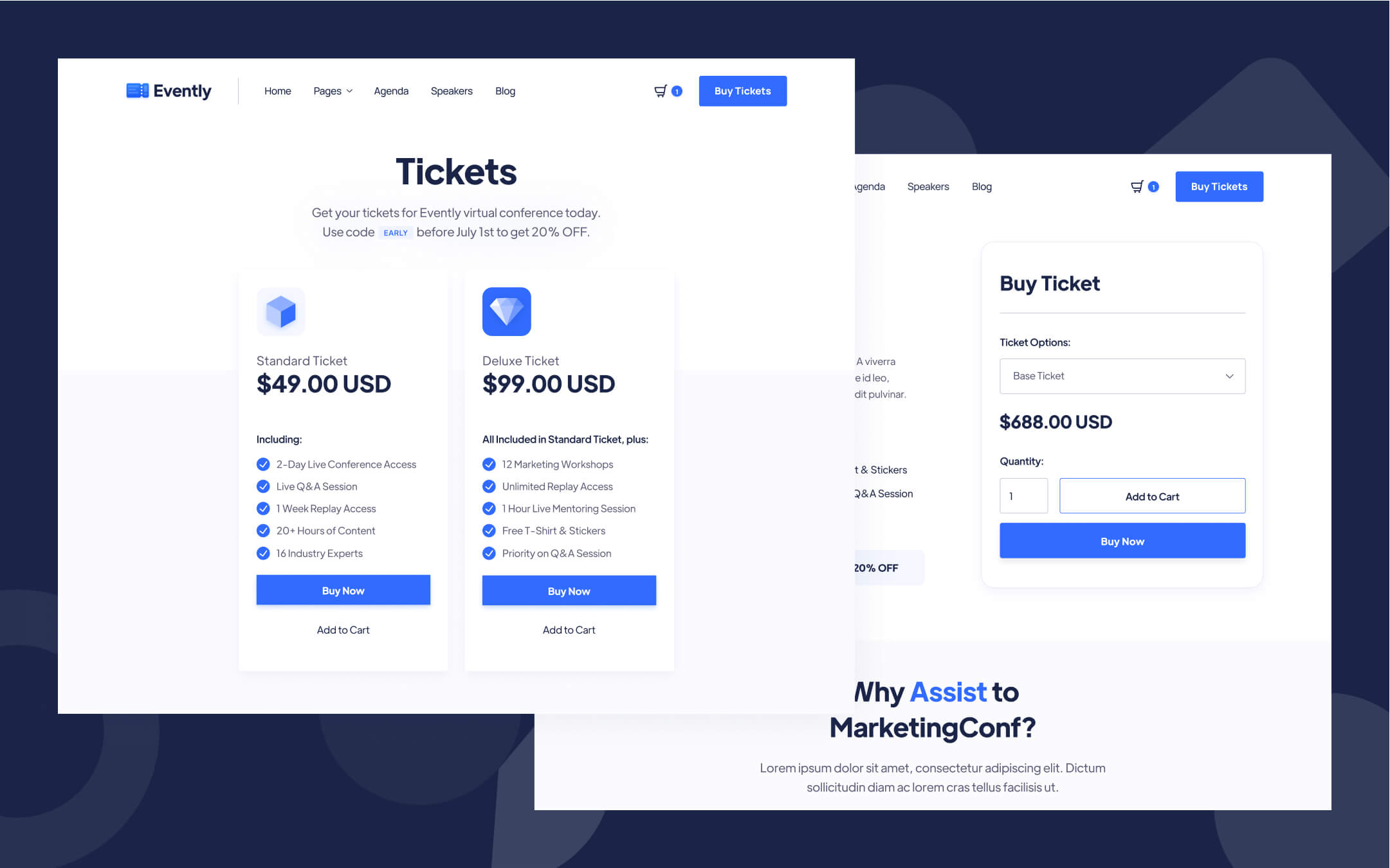 Evently Webflow Template