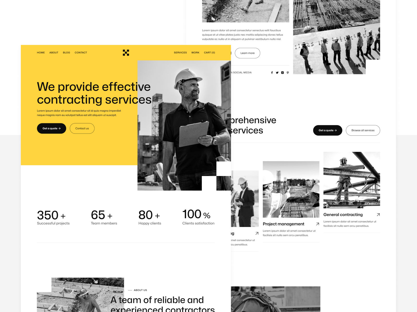 Construction & Contractors Webflow Template