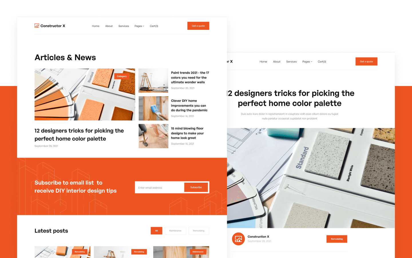 Constructor X Webflow Template