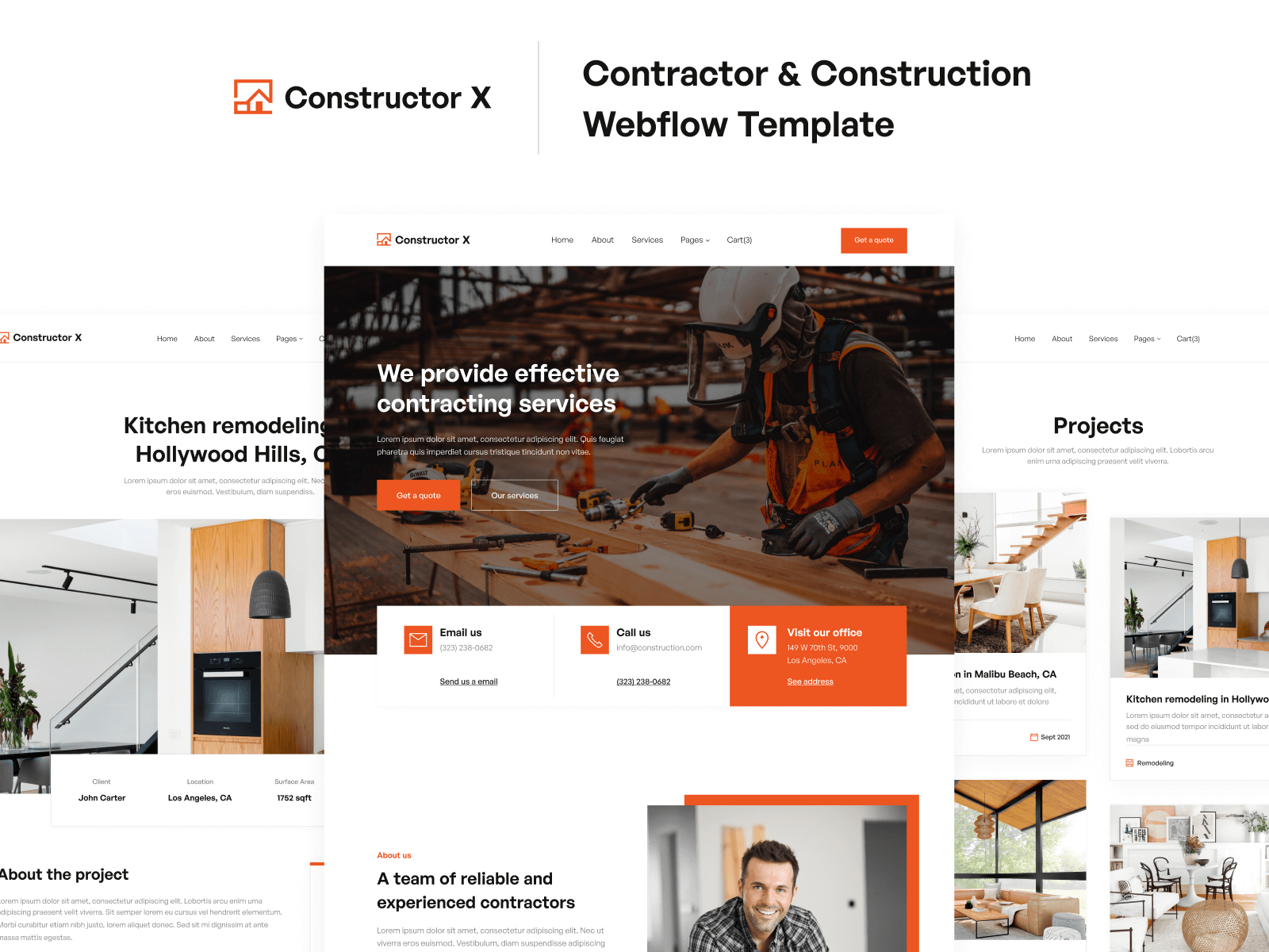Construction Webflow Website Template