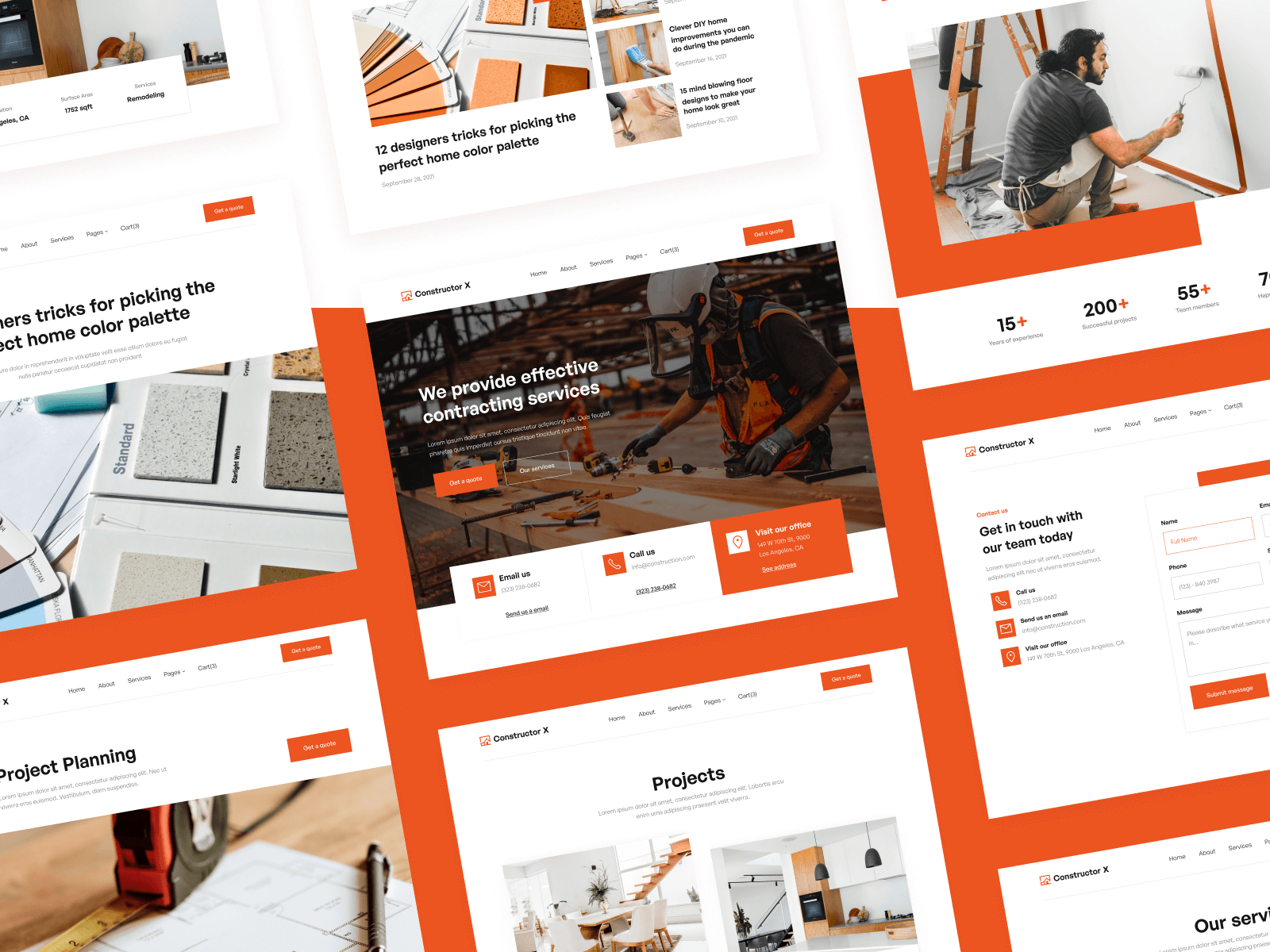 Contracting Construction Website Template