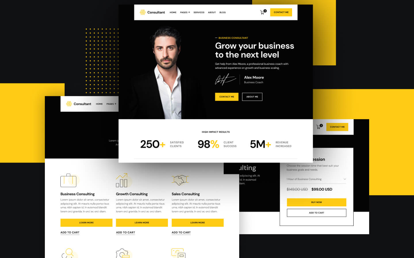 Consultant & Business Coach Webflow Template